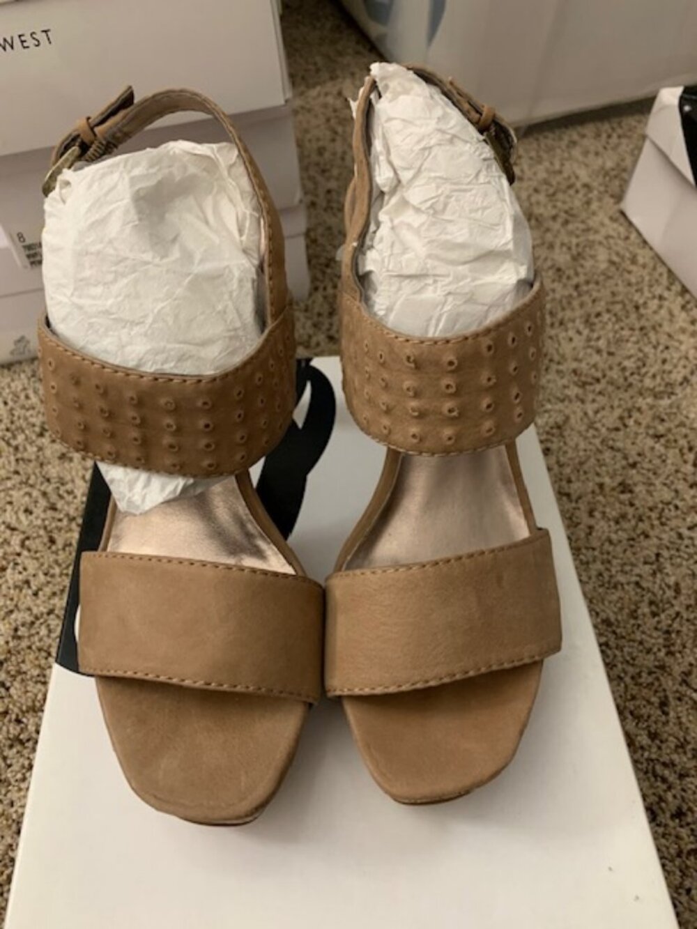 NWT Nine West open toe heels